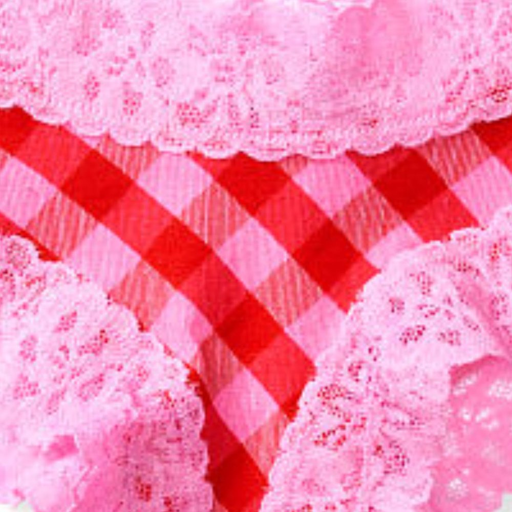 Pink & Red Plaid Cheeky VS NWT Victoria's Secret Cheekies Last Pair So Cute! - Picture 14 of 16